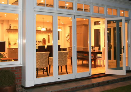 Kitchen extension  and folding sliding doors in Surrey